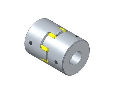 Miniature Servo Insert Couplings With Set Screw Hubs